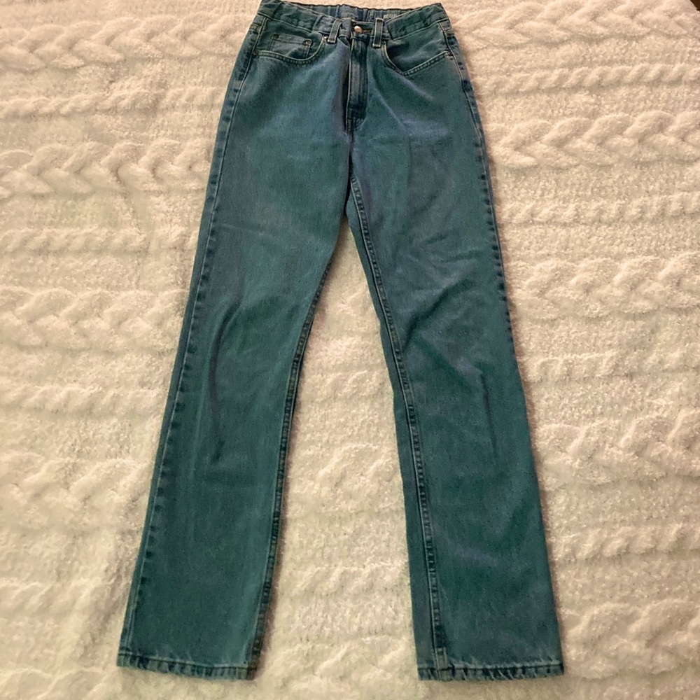 George Straight Leg Blue Denim Jeans